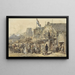 Kermesse à Leeuwarden avec l'Oldenhove en arrière-plan - Herman Frederik Carel Ten Kate — framed artwork on a wall
