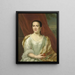 Margaretha Leuveling 1738-83 wife of Justus Tjeenk - Herman Frederik van Hengel — framed artwork on a wall