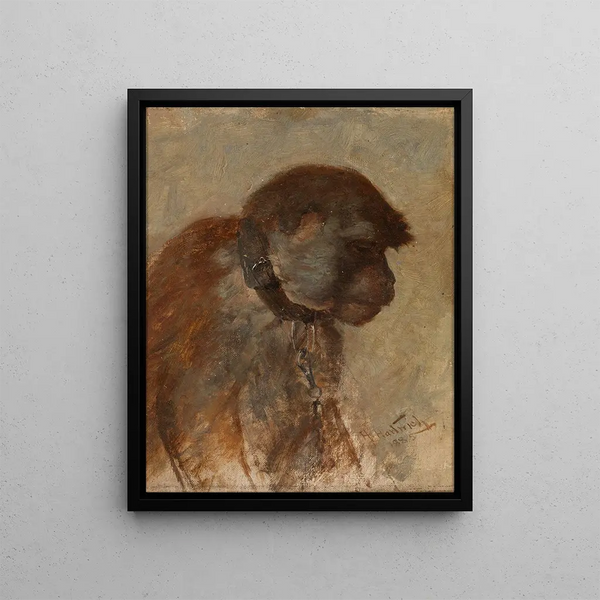 Meditation Painting - Herman Hartwich — framed artwork on a wall