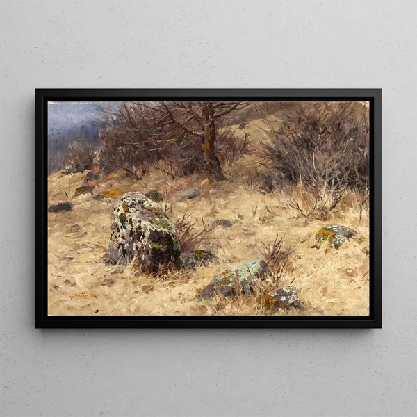 Les Terres du Bécasse - Herman Hartwich — framed artwork on a wall