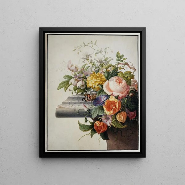 Bouquet of Flowers - Herman Henstenburgh — framed artwork on a wall