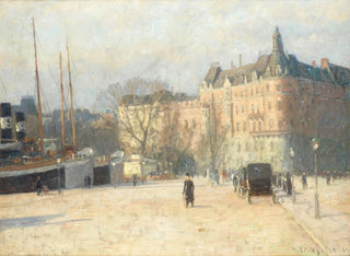 Spring Walk Painting at Nybroplan - Herman Lindqvist — artwork view