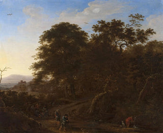 Landscape with Travelers - Herman Saftleven — artwork view