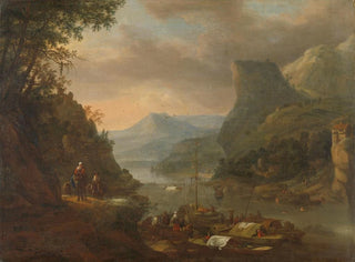 View of a river in a mountainous region - Herman Saftleven — artwork view