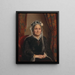 Portrait Painting of Countess Julie Louise Sophie Trampe née Countess Ahlefeldt Laurvigen - Herman Siegumfeldt — framed artwork on a wall