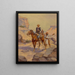 Patrolling the Rio Grande - Herman Wendelborg Hansen — framed artwork on a wall