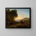 Joseph telling his dream to his brothers - Herman van Swanevelt — framed artwork on a wall