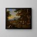 The Judgment of Paris - Herman van Swanevelt — framed artwork on a wall