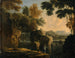 Cascade with Fishermen - Herman van Swanevelt — artwork view
