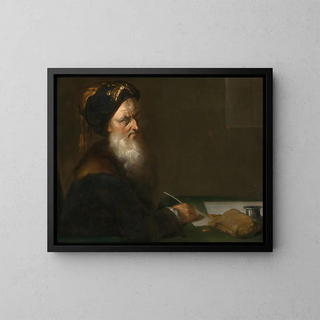 The money changer - Herman van der Myn — framed artwork on a wall