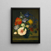 Flowers in a glass - Hermania Neergaard — framed artwork on a wall