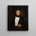 Portrait Painting of Mieczysław Ostoja-Starzewski 1830-1906 - Hermann Anschütz — framed artwork on a wall