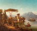 Northern Italy landscape painting, probably Lake Como - Hermann August Krüger — artwork view