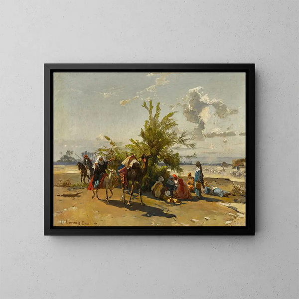 Campement - Hermann David Salomon Corrodi — framed artwork on a wall