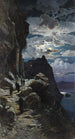 Procession of monks to the Mount Athos monastery - Hermann David Salomon Corrodi — artwork view