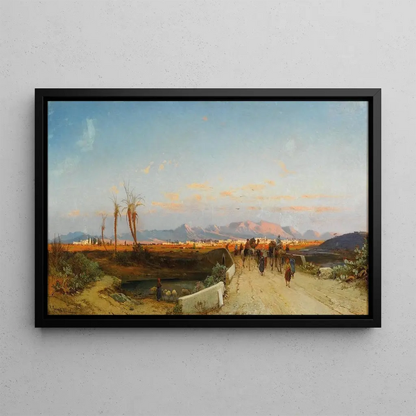Nicosie - Hermann David Salomon Corrodi — framed artwork on a wall