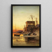 Resting near the Nile with the Trajan Kiosk in the background - Hermann David Salomon Corrodi — framed artwork on a wall