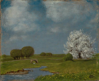 Spring at the Stream - Hermann Dumler — artwork view