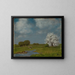 Spring at the Stream - Hermann Dumler — framed artwork on a wall