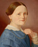 a portrait of a lady with a necklace and a light dress - Hermann Eduard Hartmann — artwork view