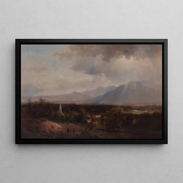 in the White Mountains - Hermann Fuechsel — framed artwork on a wall