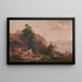 View of the Hudson near West Point - Hermann Fuechsel — framed artwork on a wall