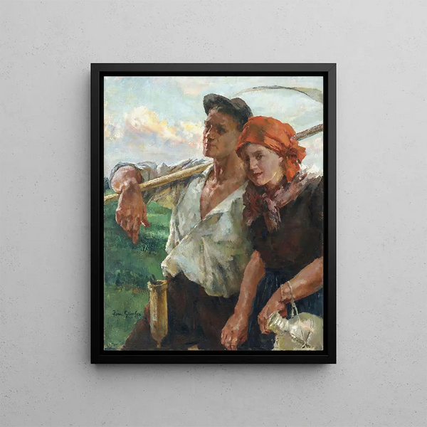 On the way back - Hermann Groeber — framed artwork on a wall