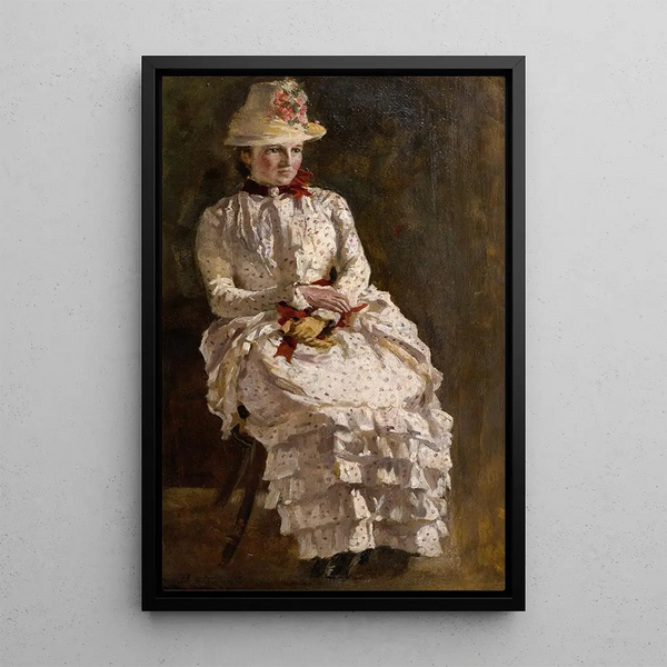 Summer Dress Woman - Hermann Groeber — framed artwork on a wall
