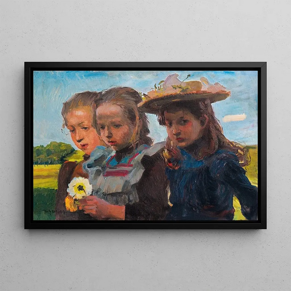 Spring in Altenmarkt - Hermann Groeber — framed artwork on a wall