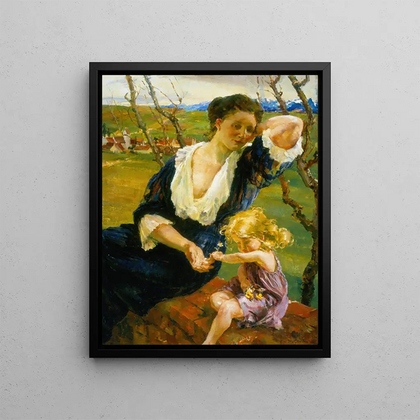 in the Sun - Hermann Groeber — framed artwork on a wall