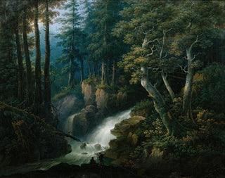 La cascade de l'Ilse sur le Brocken dans le Harz - Hermann Josef Neefe — artwork view