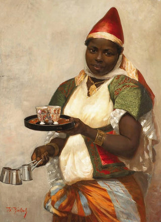 Hermann Katsch - Kadija The Tunisian Girl Bringing Coffee.webp