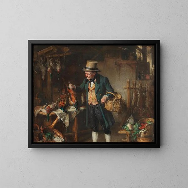A Good Catch - Hermann Kern — framed artwork on a wall