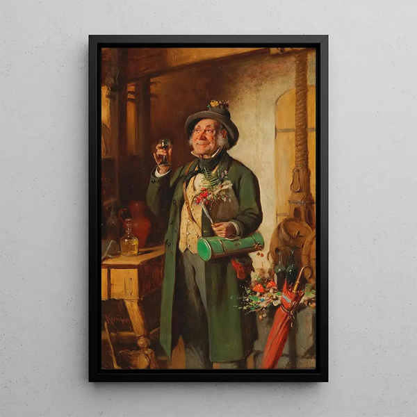 The botanist's favorite flower - Hermann Kern — framed artwork on a wall