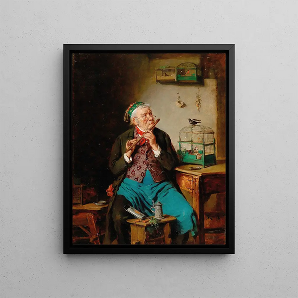 Lesson of Music - Hermann Kern — framed artwork on a wall