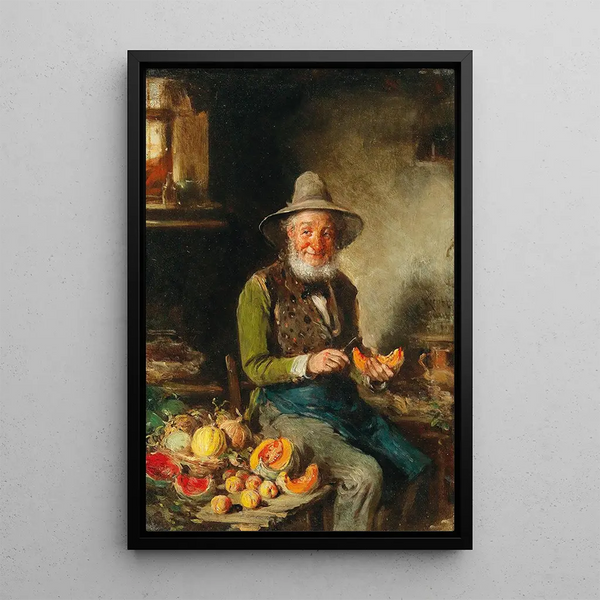 The Fruit Merchant - Hermann Kern — framed artwork on a wall