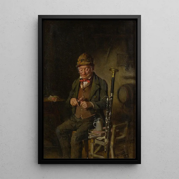 The Oboist - Hermann Kern — framed artwork on a wall