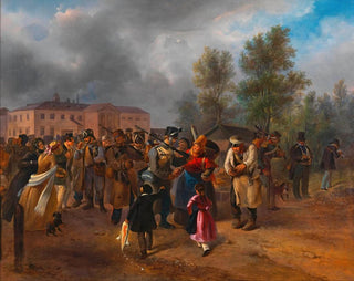 Departure of the Viennese Volunteers in 1849 - Hermann Kowalski — artwork view