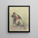 Italian Sitting Painting - Hermann Kruse — framed artwork on a wall