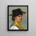 Traditional Costume Folk Art Painting - Hermann Lindenschmit — framed artwork on a wall