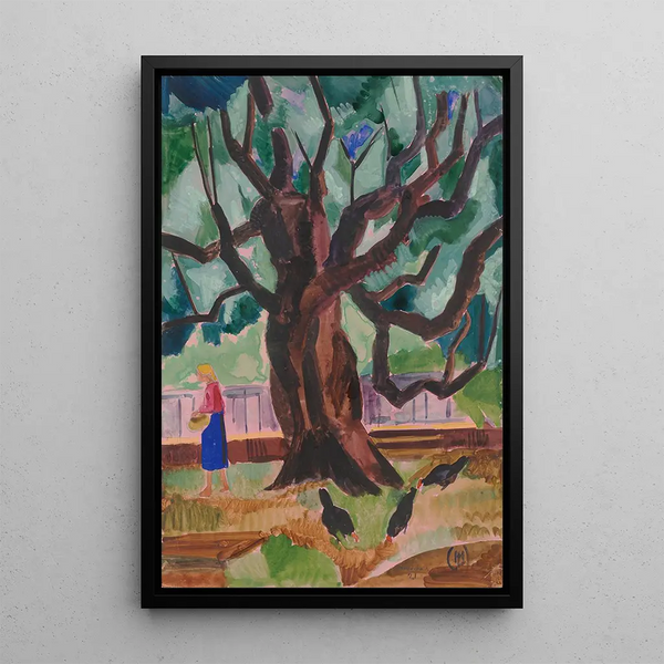 Untitled Painting Amobar - Hermann Lismann — framed artwork on a wall