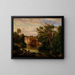 Landscape of the Hill Region - Hermann Lungkwitz — framed artwork on a wall
