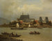 L'île de Niederwerth sur le Rhin près de Coblence - Hermann Meyerheim — artwork view