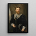 Portrait of the Young Karl Lueger - Hermann Nigg — framed artwork on a wall