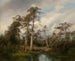 Deer in the Marsh of Gulph - Hermann Ottomar Herzog — artwork view