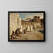 Entrance to the Alhambra, Spain - Hermann Ottomar Herzog — framed artwork on a wall