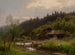 "Ferme au bord du ruisseau" by Hermann Ottomar Herzog — artwork view