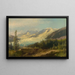 Pins dans les montagnes - Hermann Ottomar Herzog — framed artwork on a wall
