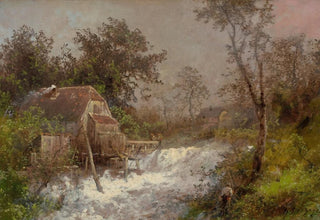 The Old Mill - Hermann Ottomar Herzog — artwork view