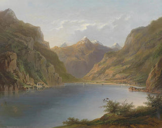 Lac des Quatre-Cantons - Hermann Ottomar Herzog — artwork view